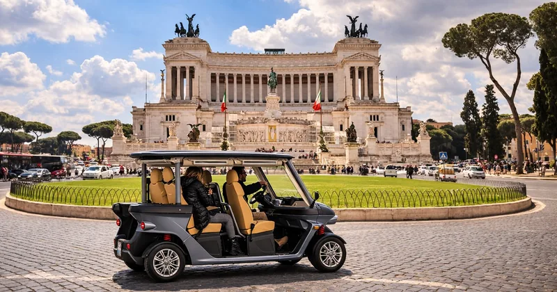 Private Golf Cart with Trevi Entry