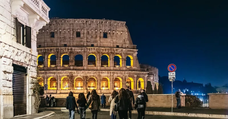 Mondlicht-Wanderung: Navona zum Kolosseum