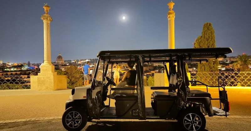 Sonnenuntergangs- & Nacht-Golfcart-Tour